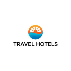 TRAVEL AND THE BEACH LOGO
