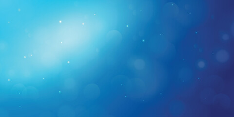 Gradient Blue Background With Bokeh Effect