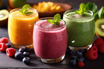 Fruit Smoothie  - ai generated