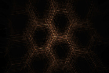 Futuristic abstract background hexagon network pattern geometry shape texture art