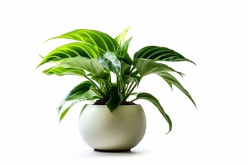 Obraz na płótnie Canvas Isolated Potted Houseplant - Indoor Nature and Greenery Concept 