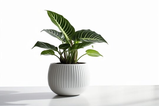 Isolated Potted Houseplant - Indoor Nature and Greenery Concept © Ben
