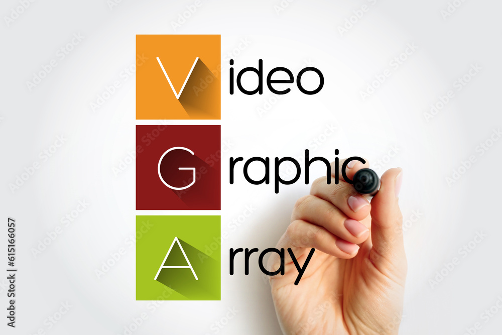 Poster vga video graphic array - video display controller and accompanying de facto graphics standard, acro
