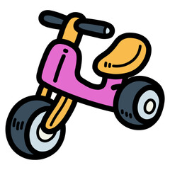 baby bike filled outline icon style