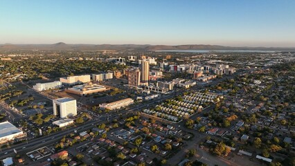 Central Business District, CBD, in Gaborone, Botswana, Africa