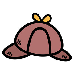 deers talker hat filled outline icon style