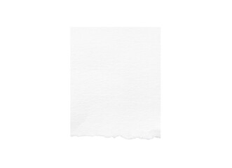 Torn paper edges. Ripped paper texture. Paper tag. White paper sheet for background with clipping path. Close up.