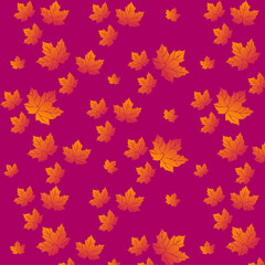 pattern with autumn leaves
