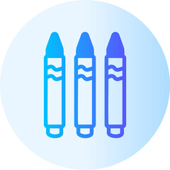 crayon gradient icon