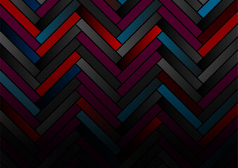 Dark abstract geometric tech background. Vector graphic design