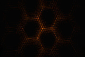 Futuristic abstract background hexagon network pattern geometry shape texture art