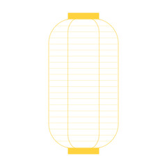 Traditional Chinese hanging lantern illustration. Modern minimal line art style design, isolated vector. Asian holiday Mid Autumn Festival, New Year print element