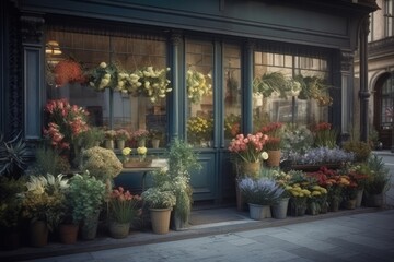 Fototapeta premium Flowers at a florist and flower shop