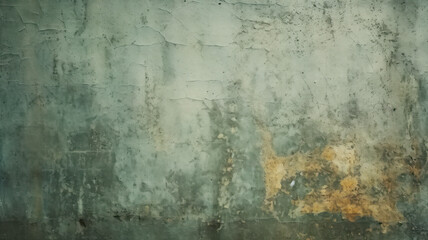 Obraz premium Vintage Green Concrete Wall: Textured Background with Tonal Paint