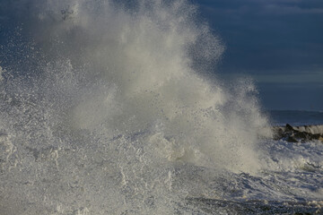 Stormy wave splash.
