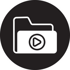 video glyph icon