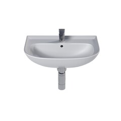 Washbasin isolated on white background, sink, 3D illustration, cg render