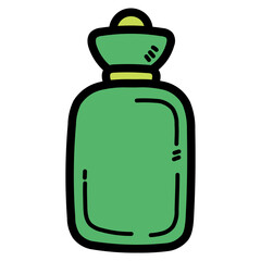 hot water bag filled outline icon style