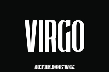 Condensed display font vector design suitable for headline, logo, logotype poster, and many more