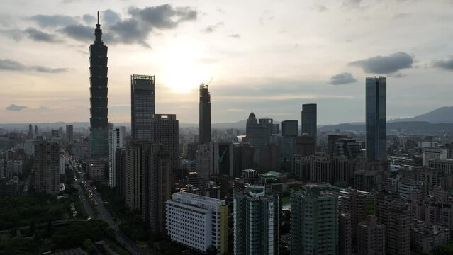 The view of Taipei city.