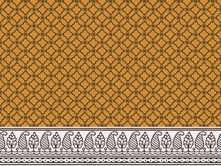Obraz premium ZIG ZAG REPEAT PATTERN WITH BORDER STYLE SEAMLESS ALL OVER PRINT IN VECTOR