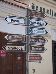 Tokaj, Hungary - Jun 20, 2023: A walking in the center of Tokaj city in northeastern Hungary in a...