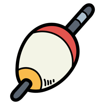 recommend clip art: fishing float filled outline icon style