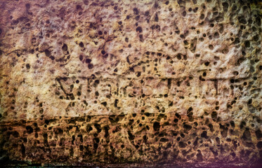 weathered stone texture. abstract background - 615177662