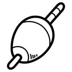 fishing float line icon style © smalllike