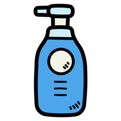 lotion filled outline icon style