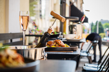 lunch on the summer terrace