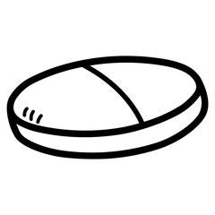 caplet line icon style