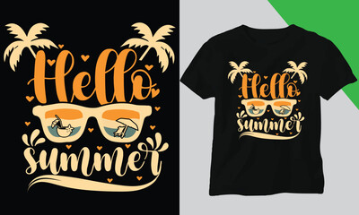 Summer t-shirt design, best t-shirt design, vector design, t-shirt design