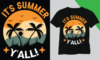 Summer t-shirt design, best t-shirt design, vector design, t-shirt design