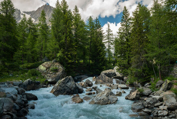 Ferret Valley close to Courmayeur, Italy