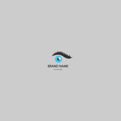 icon logo eye Brand name stock vector