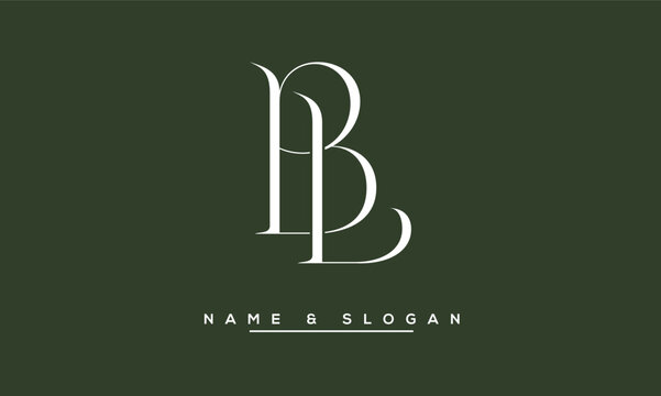 BL,  LB,  B,  L   Abstract  Letters  Logo  Monogram