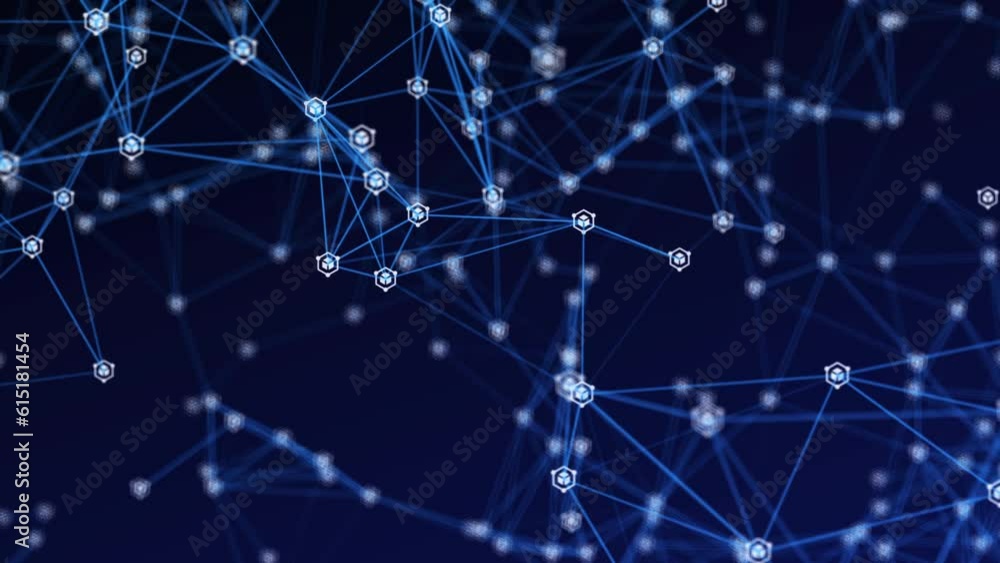 Poster cybersecurity links in line and point plexus networking, plexus cybersecurity background