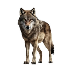 Obraz premium Wild wolf isolated on transparent background