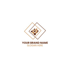 tiles flooring logo design or business brands Vector Illustration