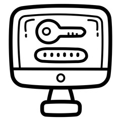 password line icon style