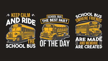 School bus driver t shirt design