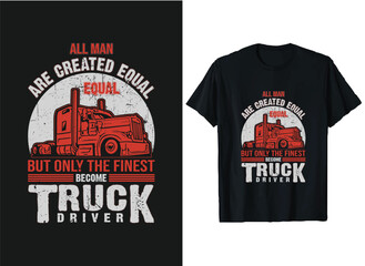 Truck T-Shirt Design vector Graphic, Truck Driver t-shirts,  American Truck lover T-Shirt Designs,