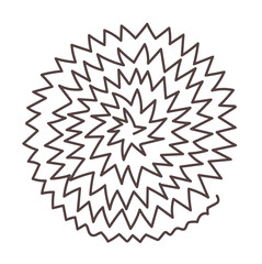 Round abstract hand drawn pattern Vector