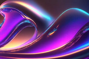 3d render, abstract fluid background, ai generative