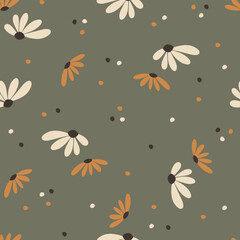 Floral seamless pattern. Vector design for paper, cover, fabric interior decor.