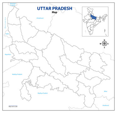 Uttar Pradesh map
