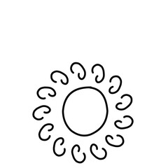 Doodle Sun Hand Drawn