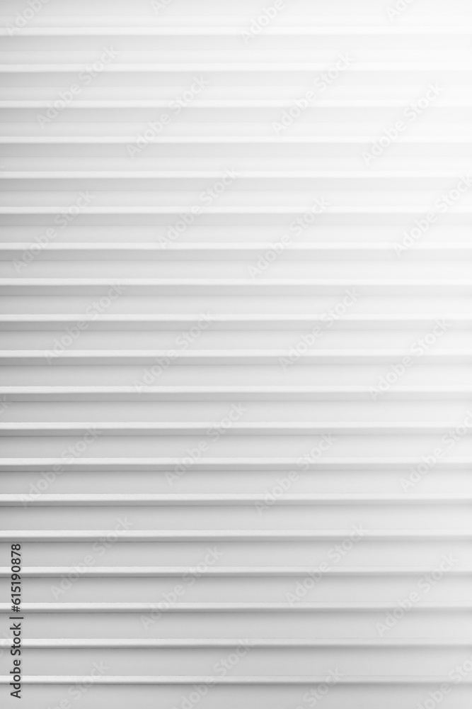 Poster white abstract background of horizontal parallel lines pattern with gradient light, top view, backdr