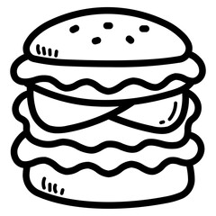 hamburger line icon style